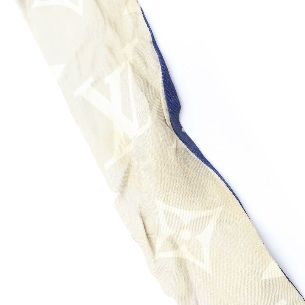 Louis Vuitton Bandeau BB Ultimate Silk Scarf Blue Marine — view 5