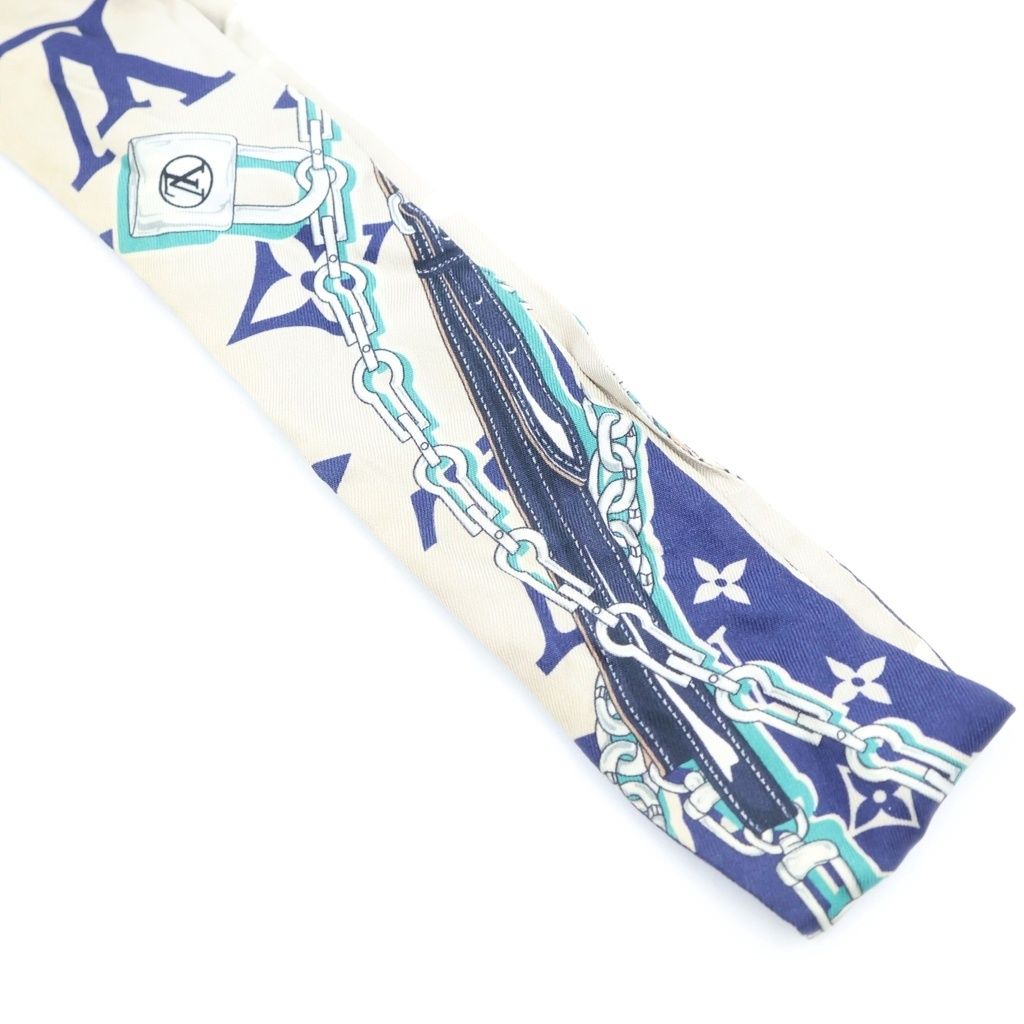 Louis Vuitton Bandeau BB Ultimate Silk Scarf Blue Marine — view 3