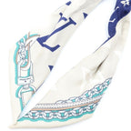 Louis Vuitton Bandeau BB Ultimate Silk Scarf Blue Marine — view 6