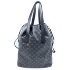 Louis Vuitton Eclipse Kabalite Tote Black Leather Silver — view 2