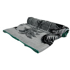 Hermes Shawl Carre 140 Gray Black Green Mythiques Phoenix Cashmere Silk Scarf