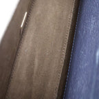 Fendi Baguette Soft Trunk Shoulder Bag Leather Brown Navy — view 8