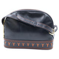 Saint Laurent Cut Out Shoulder Bag Vintage Leather Black