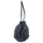 Prada Logo Jaguar Tote Drawstring Nylon Leather Black — view 3