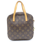 Louis Vuitton Spontini 2-Way Shoulder Bag Monogram Brown Leather — view 2