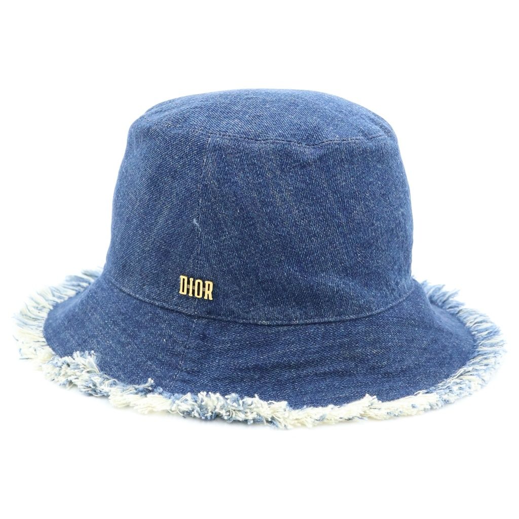 Dior Bucket Hat Logo Denim Blue