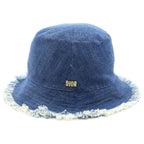 Dior Bucket Hat Logo Denim Blue — view 4