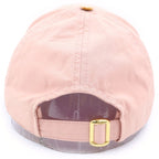 Celine Triomphe Logo Embroidery Cap Pink Hat — view 2