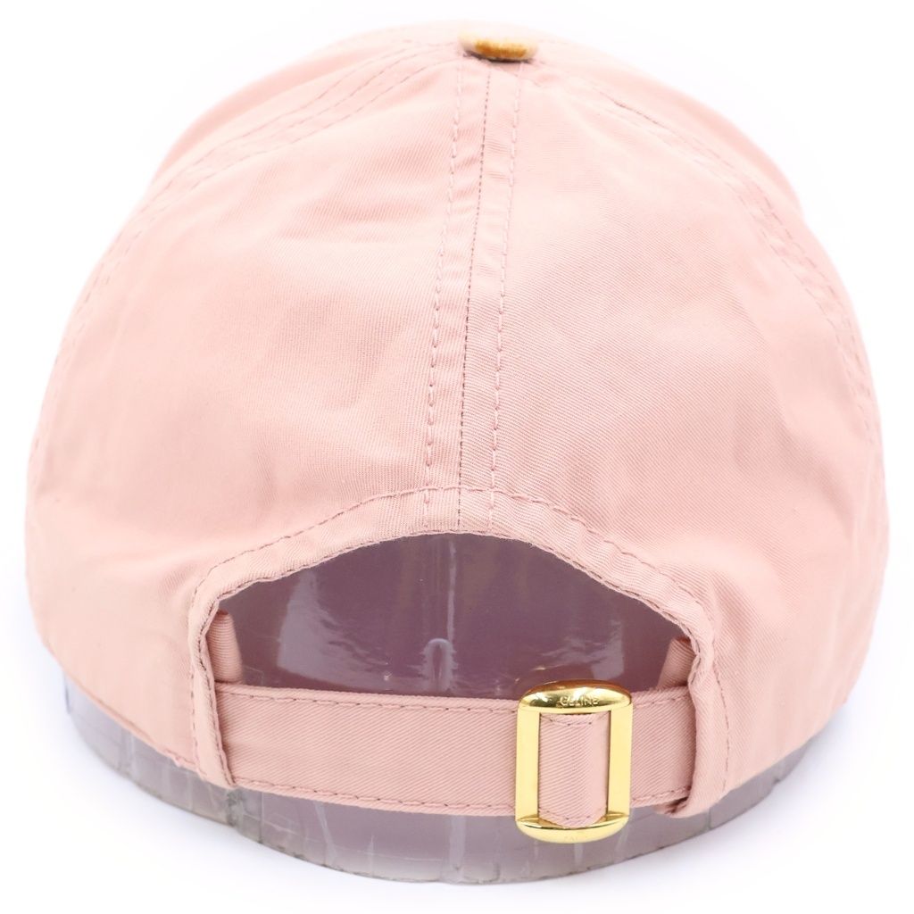 Celine Triomphe Logo Embroidery Cap Pink Hat — view 2