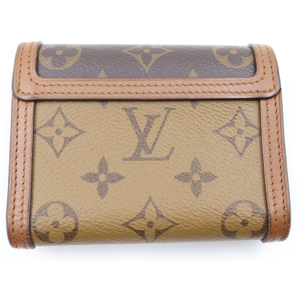 Louis Vuitton Monogram Reverse Portefeuille Dauphine Compact Wallet Trifold — view 2