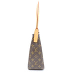 Louis Vuitton Monogram Looping MM Handbag Bag Brown Leather Gold — view 3