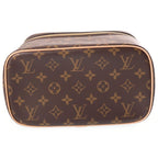 Louis Vuitton Monogram Nice BB Vanity Handbag Brown Leather Gold — view 4