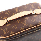Louis Vuitton Monogram Nice BB Vanity Handbag Brown Leather Gold — view 6