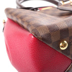Louis Vuitton Brittany Handbag 2-Way Shoulder Damier Leather Brown Fuchsia — view 5