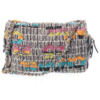 Chanel Quilted CC Logo Double Flap Chain Tweed Shoulder Bag Multicolor Leather — view 2