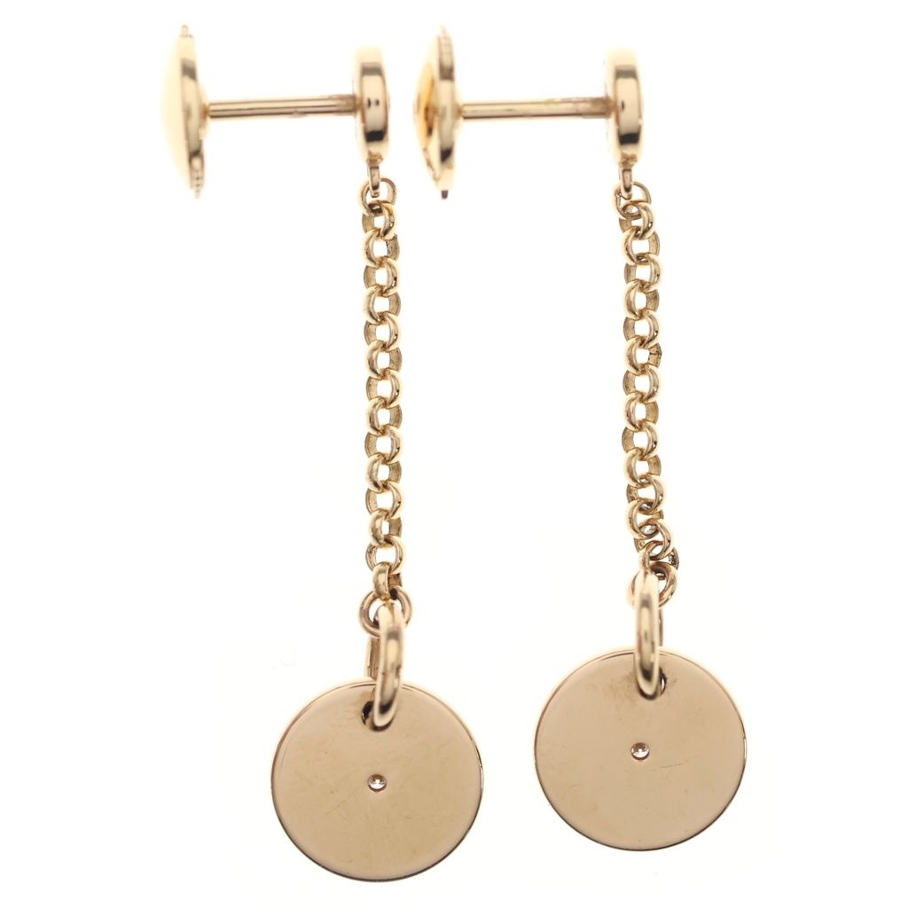 Hermes Gambade Clou de Selle Earrings Diamond Pink Gold — view 2