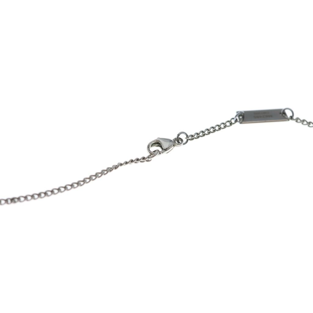 Louis Vuitton Monogram Ring Necklace Silver Metal — view 4