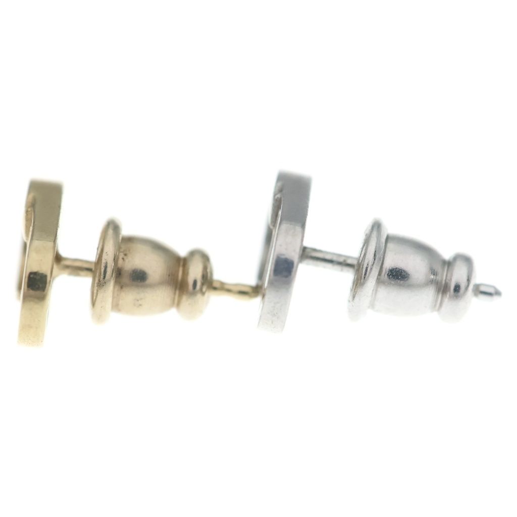 Dior Icon CD Logo Two-tone Stud Earrings Metal Gold Silver — view 3