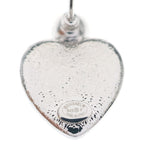 Chanel CC Logo Strass Heart Earrings Rhinestone Metal Beige Silver — view 6