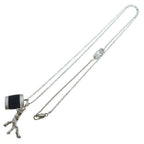 Louis Vuitton Pendentif Bois Necklace Silver Metal — view 2