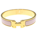 Hermes Clic H Bangle Bracelet Pink Gold