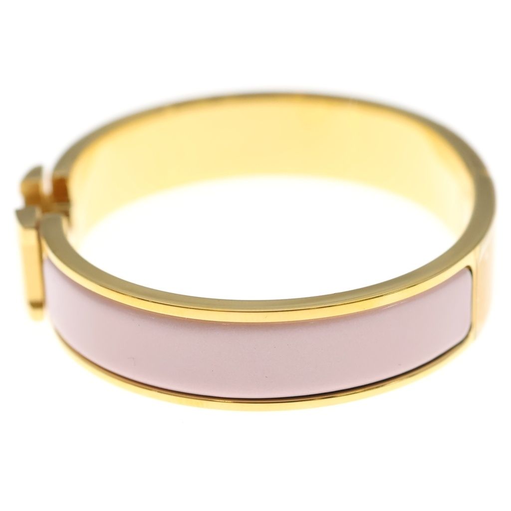 Hermes Clic H Bangle Bracelet Pink Gold — view 4