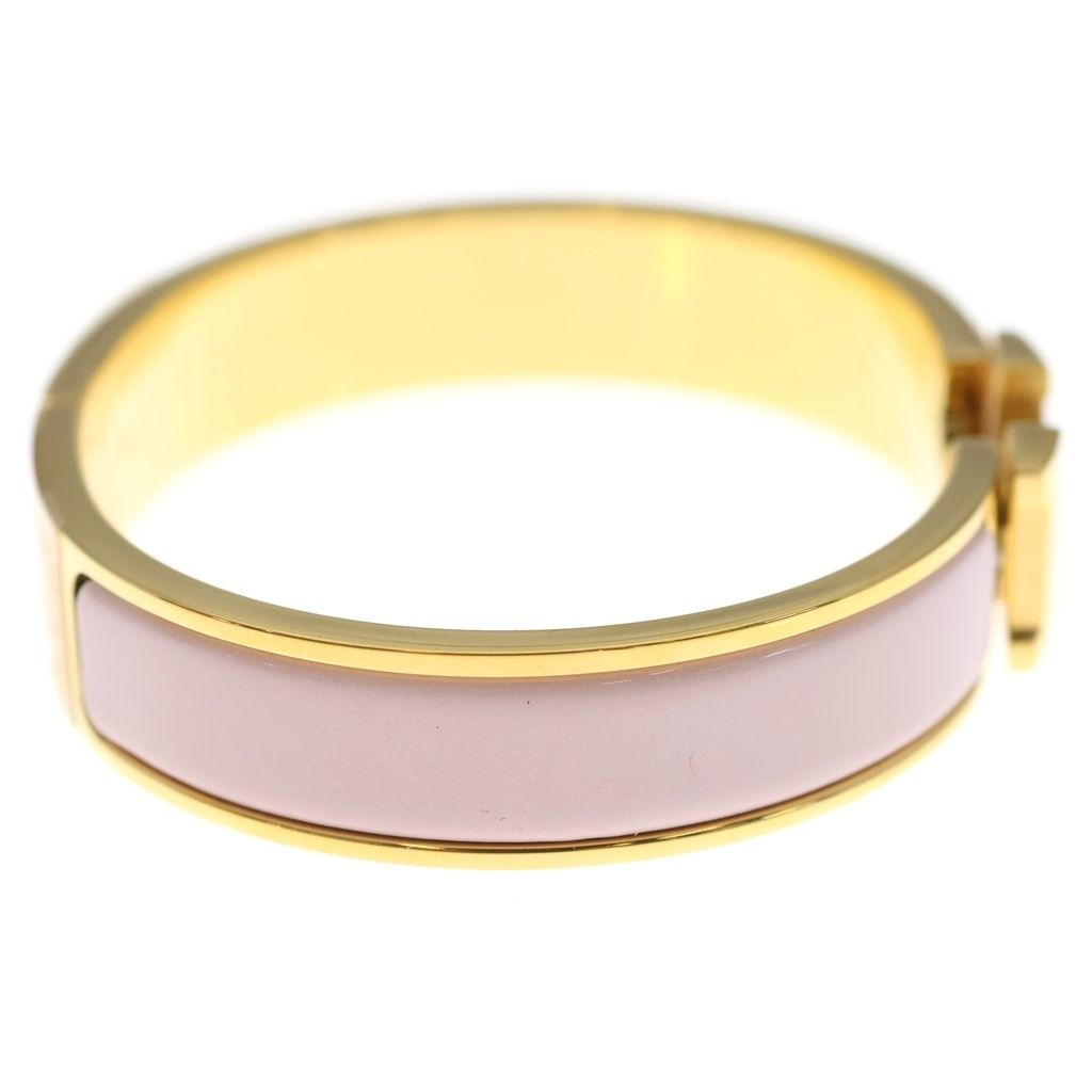 Hermes Clic H Bangle Bracelet Pink Gold — view 3