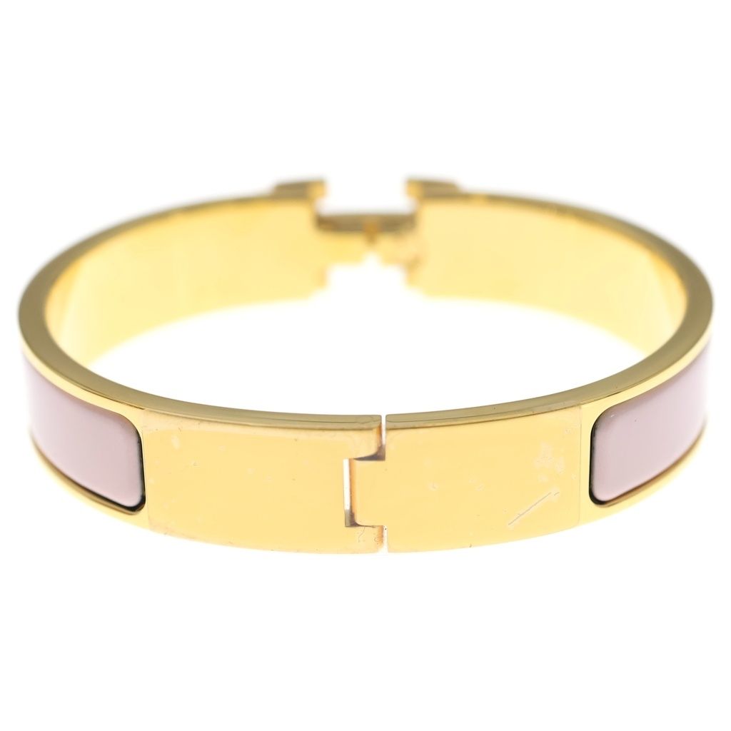 Hermes Clic H Bangle Bracelet Pink Gold — view 2