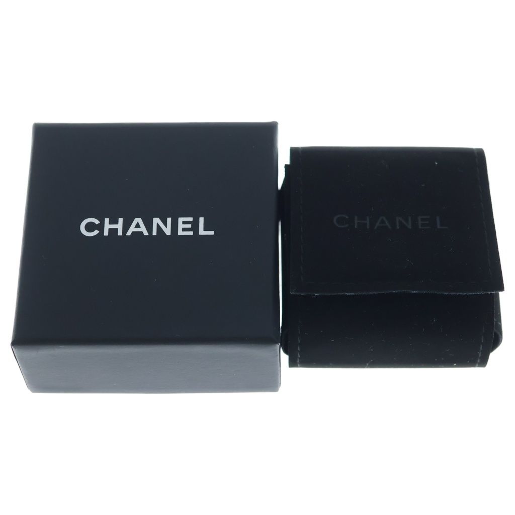 Chanel CC Logo Rhinestone Earrings Gold — view 6