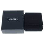 Chanel CC Logo Rhinestone Earrings Gold — view 6