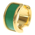 Hermes Olympe PM Ear Cuff Green Gold Earrings