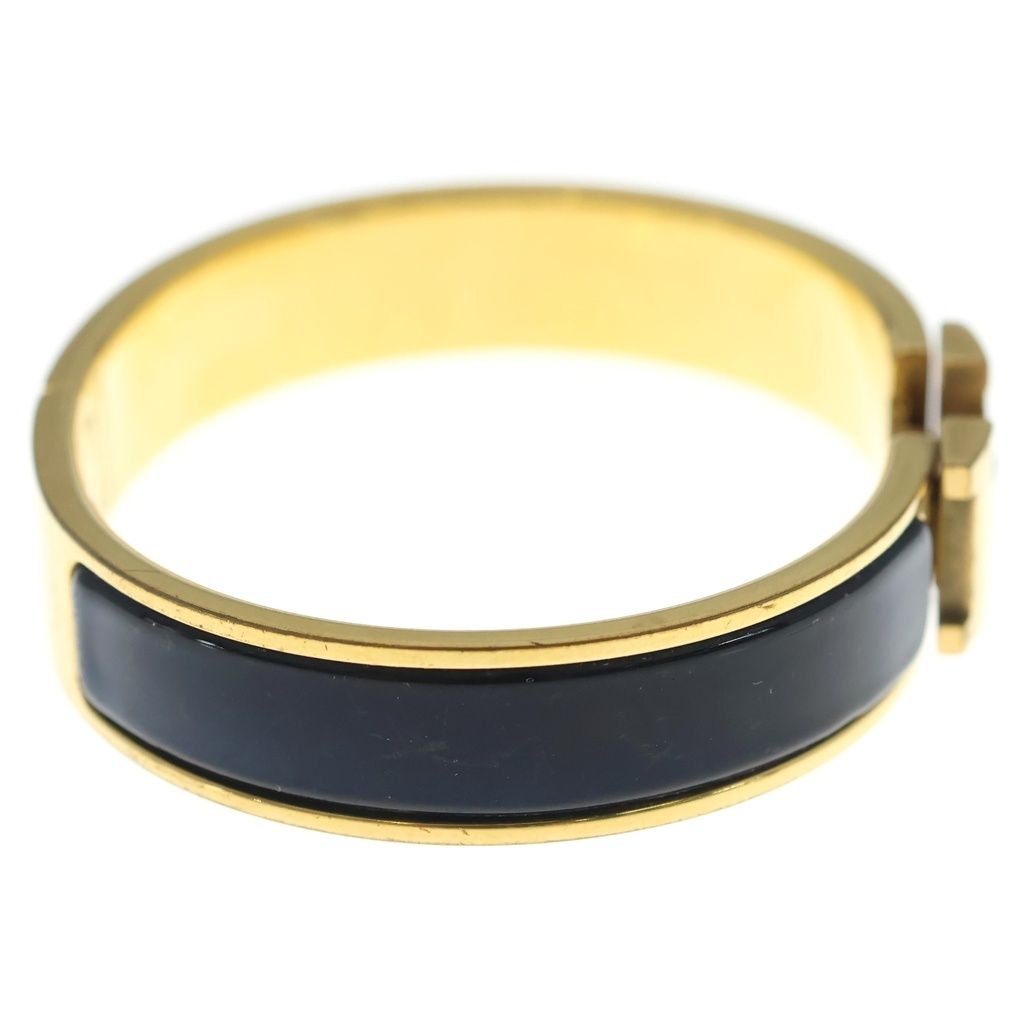 Hermes Clic H Bracelet Bangle Gold Black — view 3