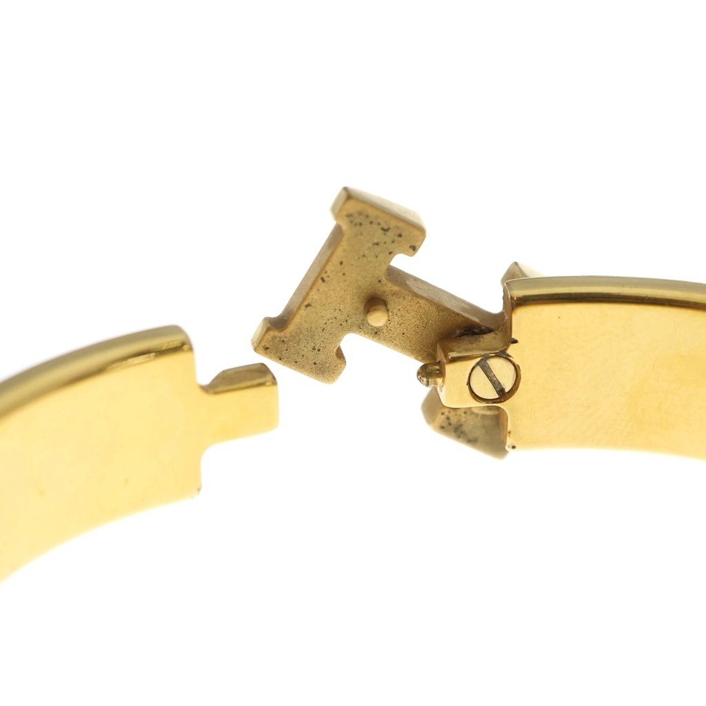 Hermes Clic H Bracelet Bangle Gold Black — view 6