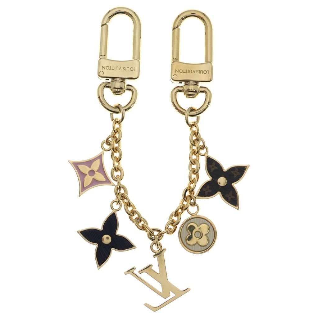 Louis Vuitton Bag Charm Chain Spring Street Gold Keychain — view 2