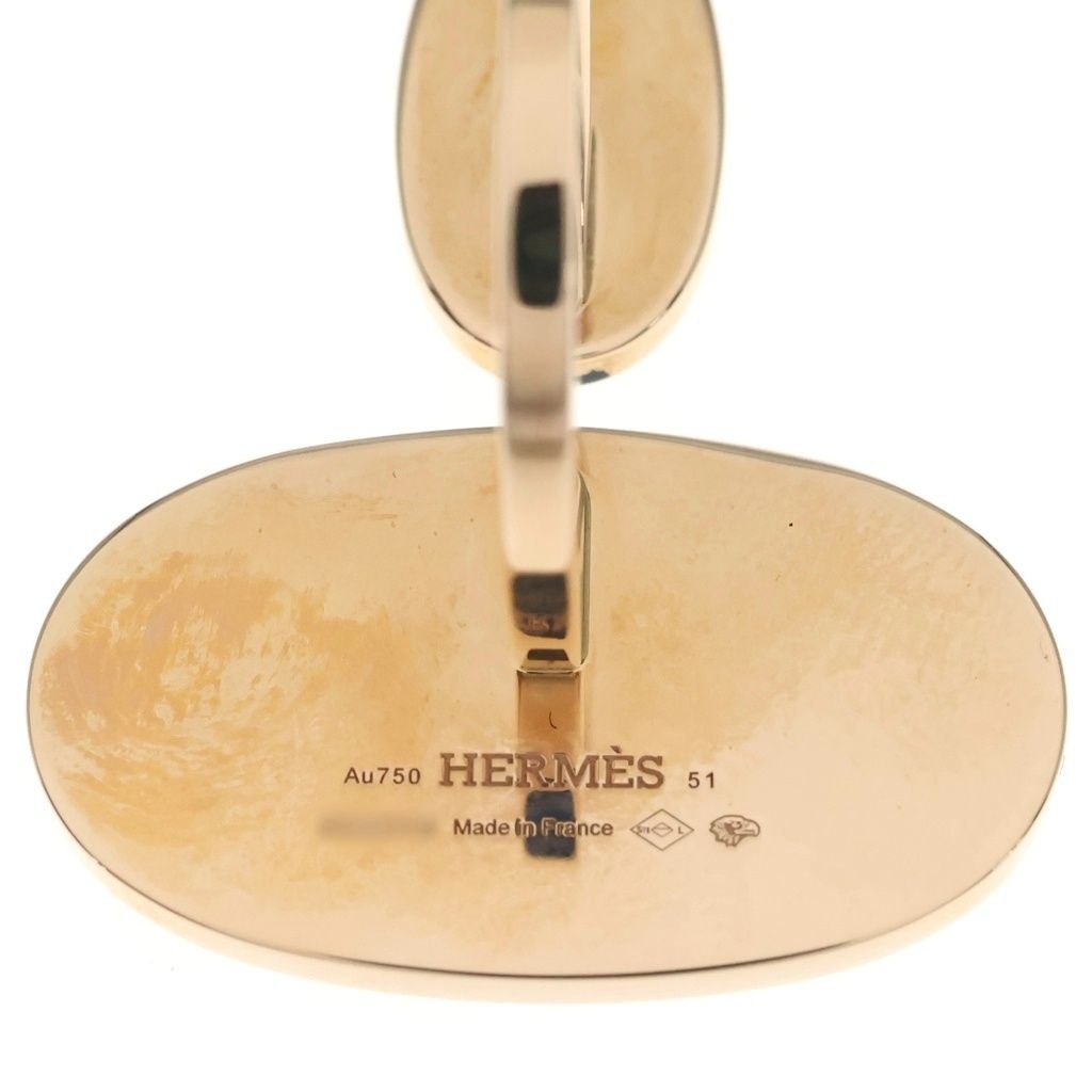 Hermes Verso Ring Pink Gold Ceramic — view 4