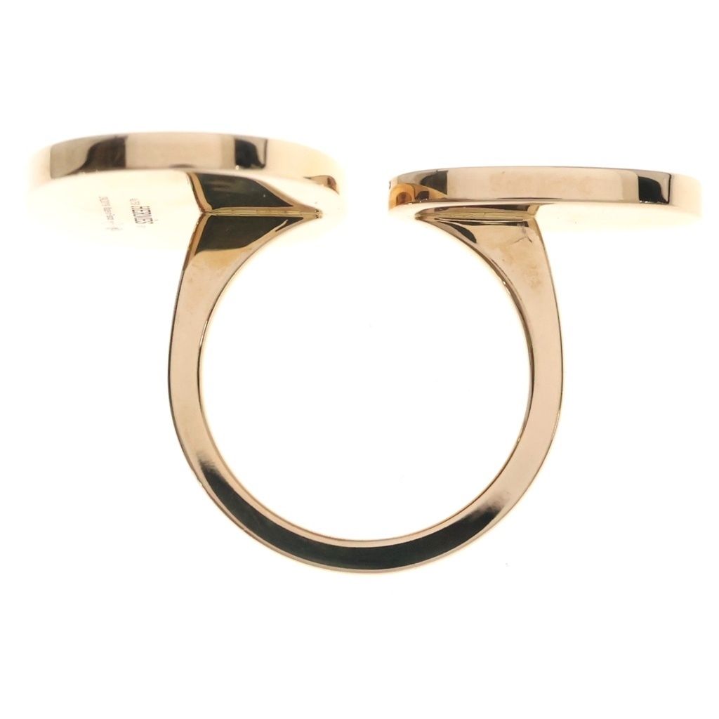 Hermes Verso Ring Pink Gold Ceramic — view 5