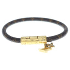 Louis Vuitton LV Push Monogram Bracelet Gold Brown