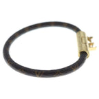 Louis Vuitton LV Push Monogram Bracelet Gold Brown — view 3