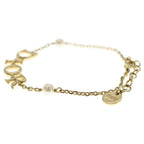 Dior Signature Logo Pearl Bracelet Gold — view 4