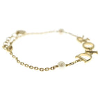 Dior Signature Logo Pearl Bracelet Gold — view 3