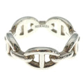 Hermes Chaine D'ancre Enchainee Ring Silver