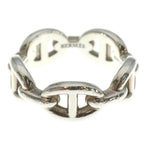 Hermes Chaine D'ancre Enchainee Ring Silver