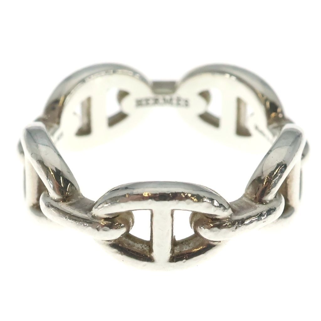 Hermes Chaine D'ancre Enchainee Ring Silver