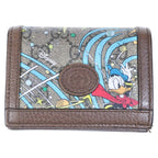Gucci Disney Donald Duck Compact Wallet Leather