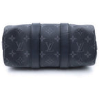 Louis Vuitton Monogram Eclipse Keepall Bandouliere 25 Leather Silver 2-Way — view 4