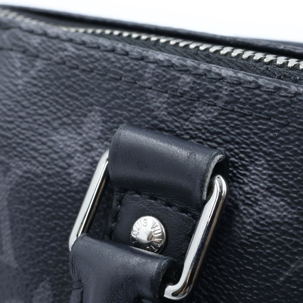 Louis Vuitton Monogram Eclipse Keepall Bandouliere 25 Leather Silver 2-Way — view 7