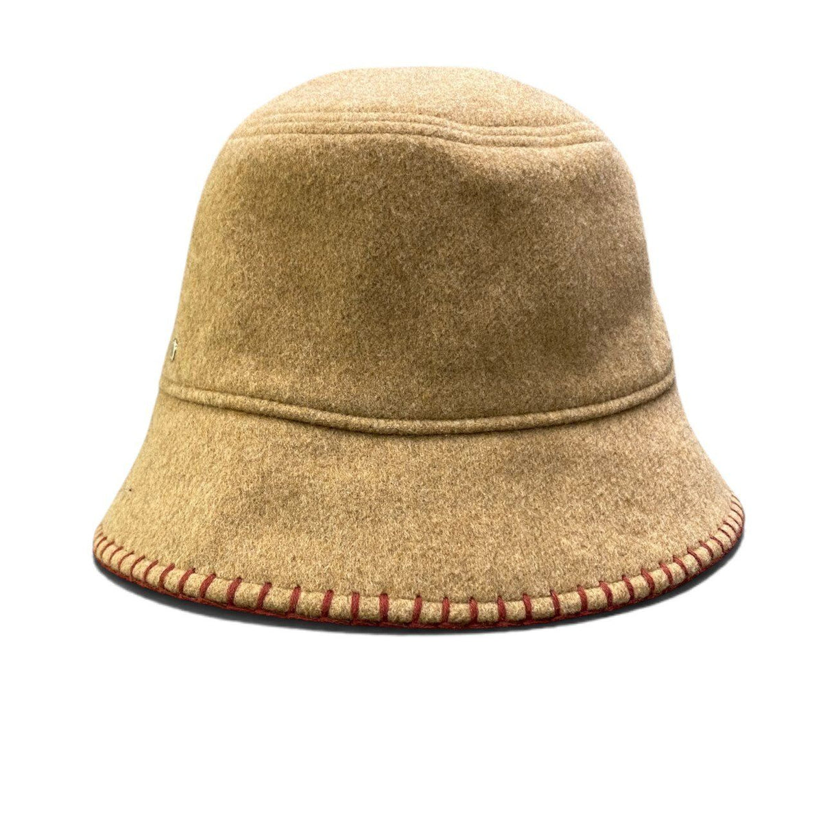 Hermes I 2 Avalon Stitch Wool Hat Cashmere Hybrid Sellier Buttons 57 Beige — view 2