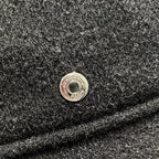 Hermes I 2 Avalon Stitch Wool Hat Cashmere Hybrid Sellier Buttons 57 Black — view 6