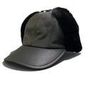 Prada I2 Shearling Hat Leather Cap M Black