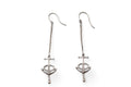 Hermes Earrings Vintage Chaine D'ancre Anchor Motif Silver